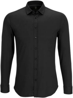 Desoto Overhemd Strijkvrij Zwart -Kleding Kortingswinkel 13791 8 1