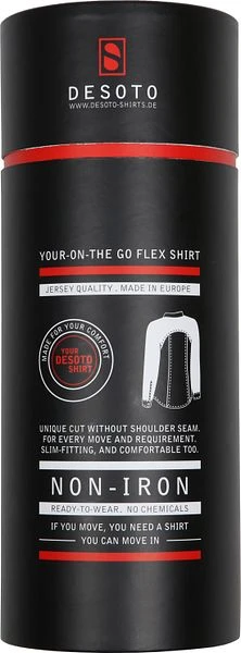 Desoto Overhemd Strijkvrij Blauw Oxford 6 Desoto Overhemd Strijkvrij Blauw Oxford - Afbeelding 4