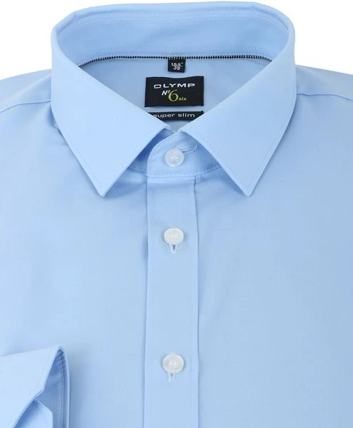 OLYMP No'6 Six Skinny Fit Overhemd Blauw 4 OLYMP No'6 Six Skinny Fit Overhemd Blauw - Afbeelding 2