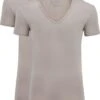 Slater 2-pack Stretch T-shirt V-hals Huidskleur -Kleding Kortingswinkel 57113 3