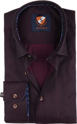 Suitable Overhemd Bordeaux 188-5 12 Suitable Overhemd Bordeaux 188-5 -Kleding Kortingswinkel 60403 1 1