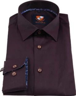 Suitable Overhemd Bordeaux 188-5 10 Suitable Overhemd Bordeaux 188-5 -Kleding Kortingswinkel 60403 3
