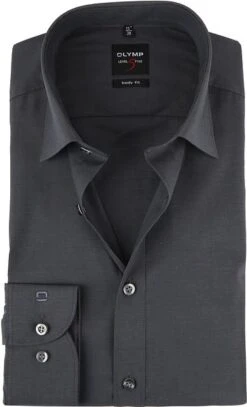 OLYMP Overhemd Level 5 BF Antraciet