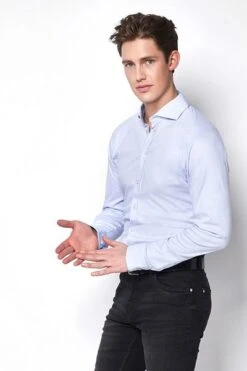 Desoto Overhemd Strijkvrij Lichtblauw 051 11 Desoto Overhemd Strijkvrij Lichtblauw 051 -Kleding Kortingswinkel 62729 5