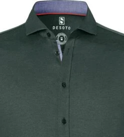 Desoto Overhemd Strijkvrij Donkergroen 602 -Kleding Kortingswinkel 62941 2