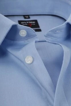 OLYMP Overhemd Level 5 Twill Blauw 13 OLYMP Overhemd Level 5 Twill Blauw -Kleding Kortingswinkel 63507 2 1