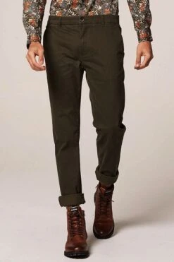 Dstrezzed Chino Graphic Donkergroen -Kleding Kortingswinkel 63747 5