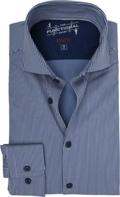 Pure H.Tico The Functional Shirt Strepen Navy -Kleding Kortingswinkel 64811 1 1