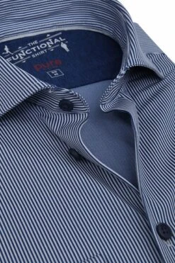 Pure H.Tico The Functional Shirt Strepen Navy -Kleding Kortingswinkel 64811 2