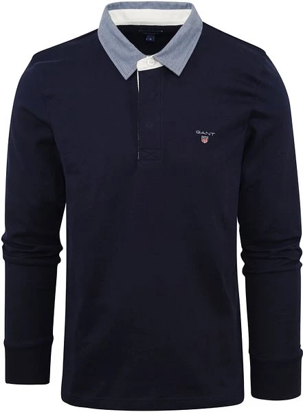 Gant Heavy Rugger Poloshirt LS Navy