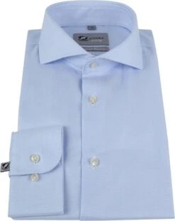 Suitable Overhemd Travel Blauw Jacquard -Kleding Kortingswinkel 65482 3 1