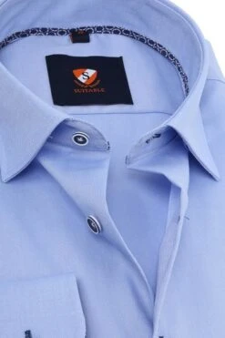 Suitable Overhemd Oxford Blauw -Kleding Kortingswinkel 65850 2 1