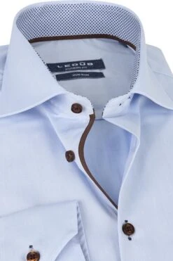 Ledub Overhemd Non Iron Blauw -Kleding Kortingswinkel 67372 2 1