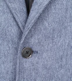 Suitable Geke Coat Wolmix Streep Blauw -Kleding Kortingswinkel 67900 10