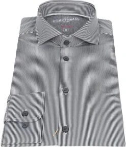 Pure Functional Overhemd Strepen Zwart -Kleding Kortingswinkel 67924 3
