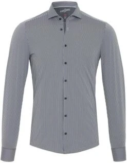 Pure Functional Overhemd Strepen Zwart -Kleding Kortingswinkel 67924 4 1