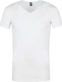 Alan Red Oklahoma T-shirt Stretch Wit (2pack) -Kleding Kortingswinkel 6851 17