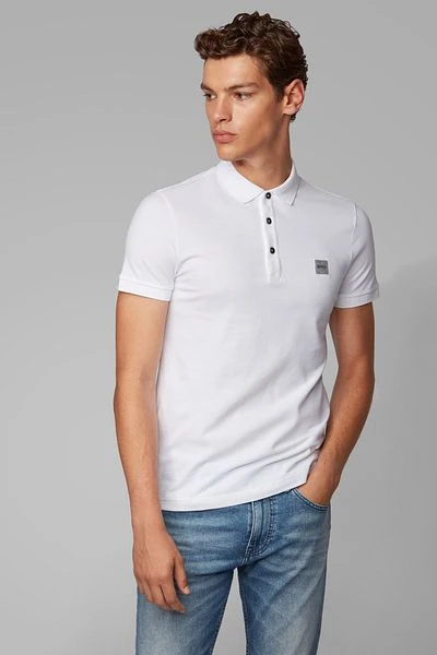 Hugo Boss Polo Passenger Wit 4 Hugo Boss Polo Passenger Wit - Afbeelding 2