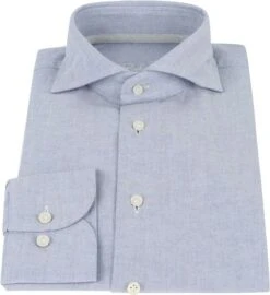 Profuomo Overhemd Recycled Cotton Blauw -Kleding Kortingswinkel 69978 3 1