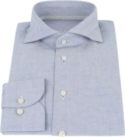Profuomo Overhemd Recycled Cotton Blauw -Kleding Kortingswinkel 69978 3