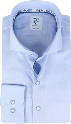 R2 Overhemd Extra Long Sleeve Blauw