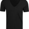Mey Dry Cotton V-hals T-shirt Zwart -Kleding Kortingswinkel 70289 12