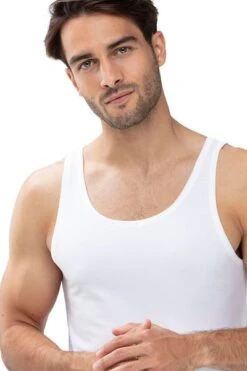 Mey Dry Cotton Athletic Singlet Wit -Kleding Kortingswinkel 70296 3