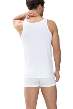 Mey Dry Cotton Athletic Singlet Wit -Kleding Kortingswinkel 70296 4