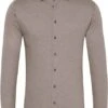 Desoto Overhemd Strijkvrij Modern Kent Lichtbruin -Kleding Kortingswinkel 70457 1