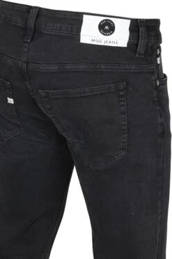 MUD Jeans Denim Regular Dunn Stretch Zwart 10 MUD Jeans Denim Regular Dunn Stretch Zwart -Kleding Kortingswinkel 70492 3