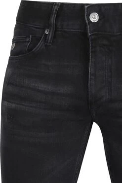 Cast Iron Riser Slim Jeans Washed Denim Zwart -Kleding Kortingswinkel 70671 2