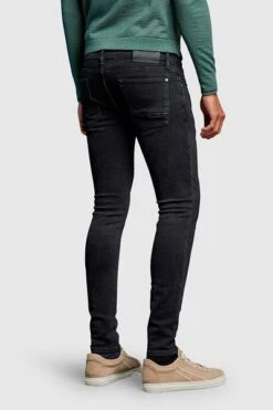 Cast Iron Riser Slim Jeans Washed Denim Zwart -Kleding Kortingswinkel 70671 6