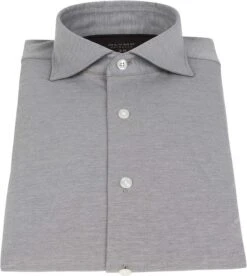 OLYMP Luxor Jersey Stretch Overhemd 24/Seven Grijs -Kleding Kortingswinkel 70781 3
