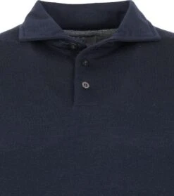 Suitable Prestige Merino Anton Long Sleeve Polo Donkerblauw -Kleding Kortingswinkel 71552 2 1