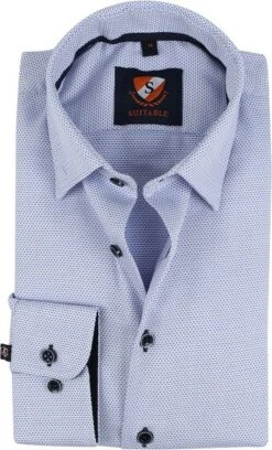 Suitable Overhemd Smart HBD Wiber Blauw