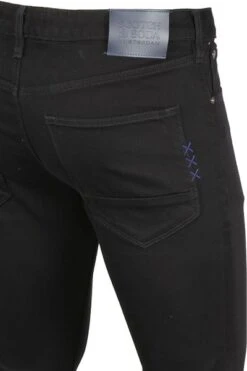 Scotch And Soda Skim Jeans Zwart -Kleding Kortingswinkel 71603 3