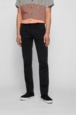 Hugo Boss Chino Schino Slim Zwart -Kleding Kortingswinkel 72044 5
