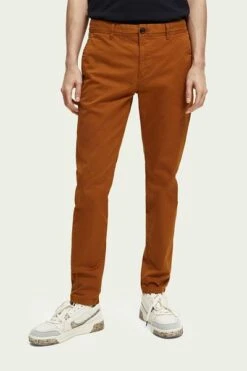 Scotch And Soda Chino Slim Mott Bruin -Kleding Kortingswinkel 72047 6