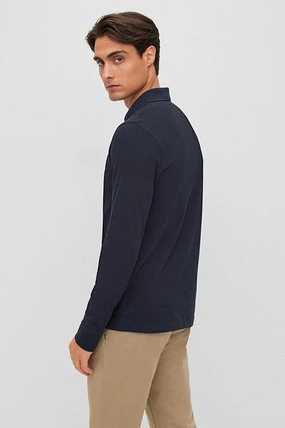 Hugo Boss LS Polo Passerby Navy 6 Hugo Boss LS Polo Passerby Navy - Afbeelding 4