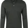 Profuomo Groene Longsleeve Polo -Kleding Kortingswinkel 72557 1