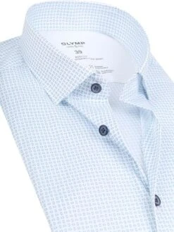 OLYMP Overhemd Level 5 24/Seven Print Wit -Kleding Kortingswinkel 72630 2 1