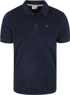 No-Excess No Excess Structuur Polo Donkerblauw