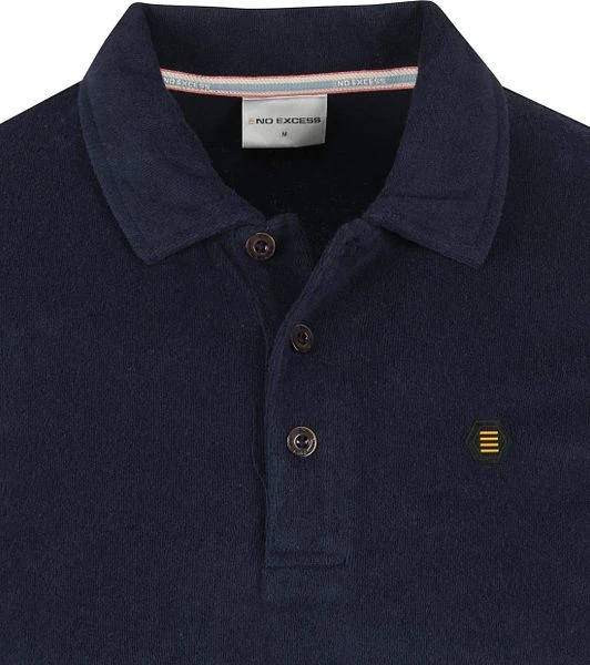 No-Excess No Excess Structuur Polo Donkerblauw 4 No-Excess No Excess Structuur Polo Donkerblauw - Afbeelding 2