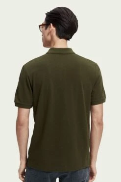 Scotch And Soda Pique Polo Donkergroen -Kleding Kortingswinkel 72694 7