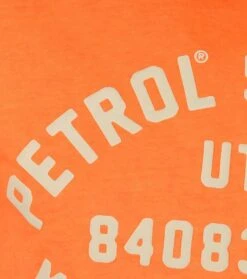 Petrol T-Shirt Logo Neon Oranje -Kleding Kortingswinkel 72957 3