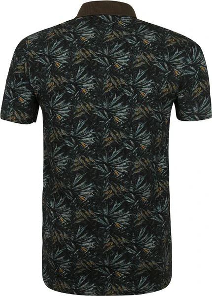 No-Excess No Excess Polo Pique Print Donkergroen 8 No-Excess No Excess Polo Pique Print Donkergroen - Afbeelding 6
