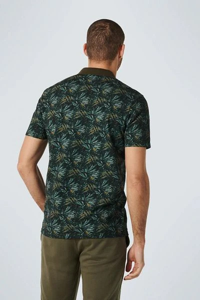 No-Excess No Excess Polo Pique Print Donkergroen 5 No-Excess No Excess Polo Pique Print Donkergroen - Afbeelding 3