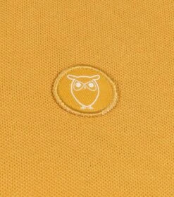 KnowledgeCotton Apparel Polo Rowan Geel -Kleding Kortingswinkel 73035 3