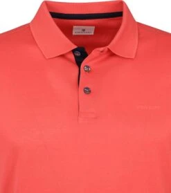 State Of Art Mercerized Pique Polo Koraalrood -Kleding Kortingswinkel 73200 2