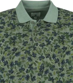 State Of Art Pique Polo Donkergroen Print -Kleding Kortingswinkel 73206 2